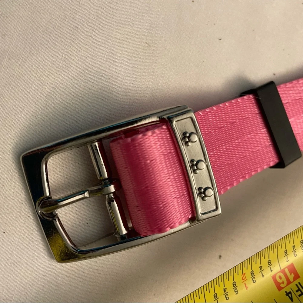 New Pink Dog Collar and Two Sided Coat Brush